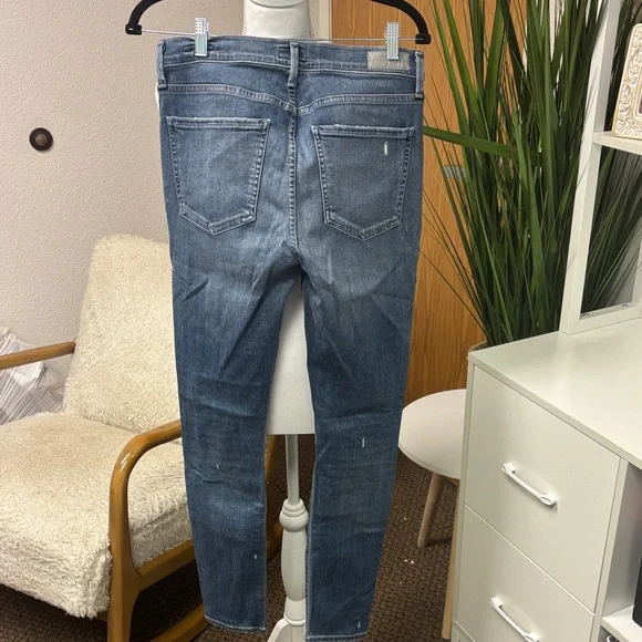 Agolde Classic Blue Denim Jeans - Picture 5 of 5